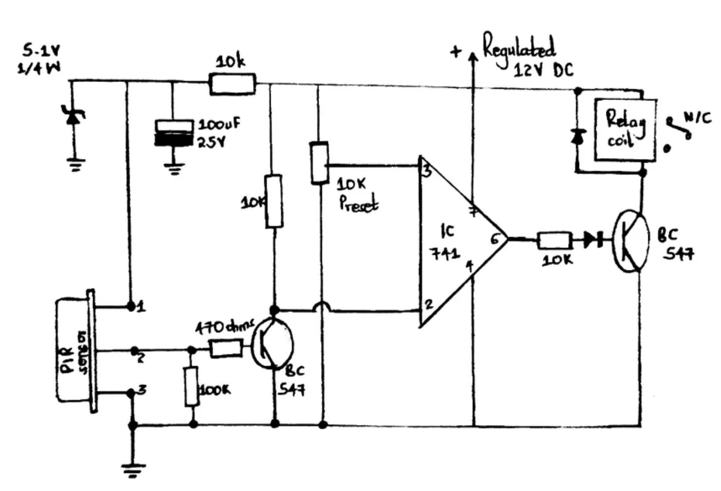 rangkaian sensor gerak