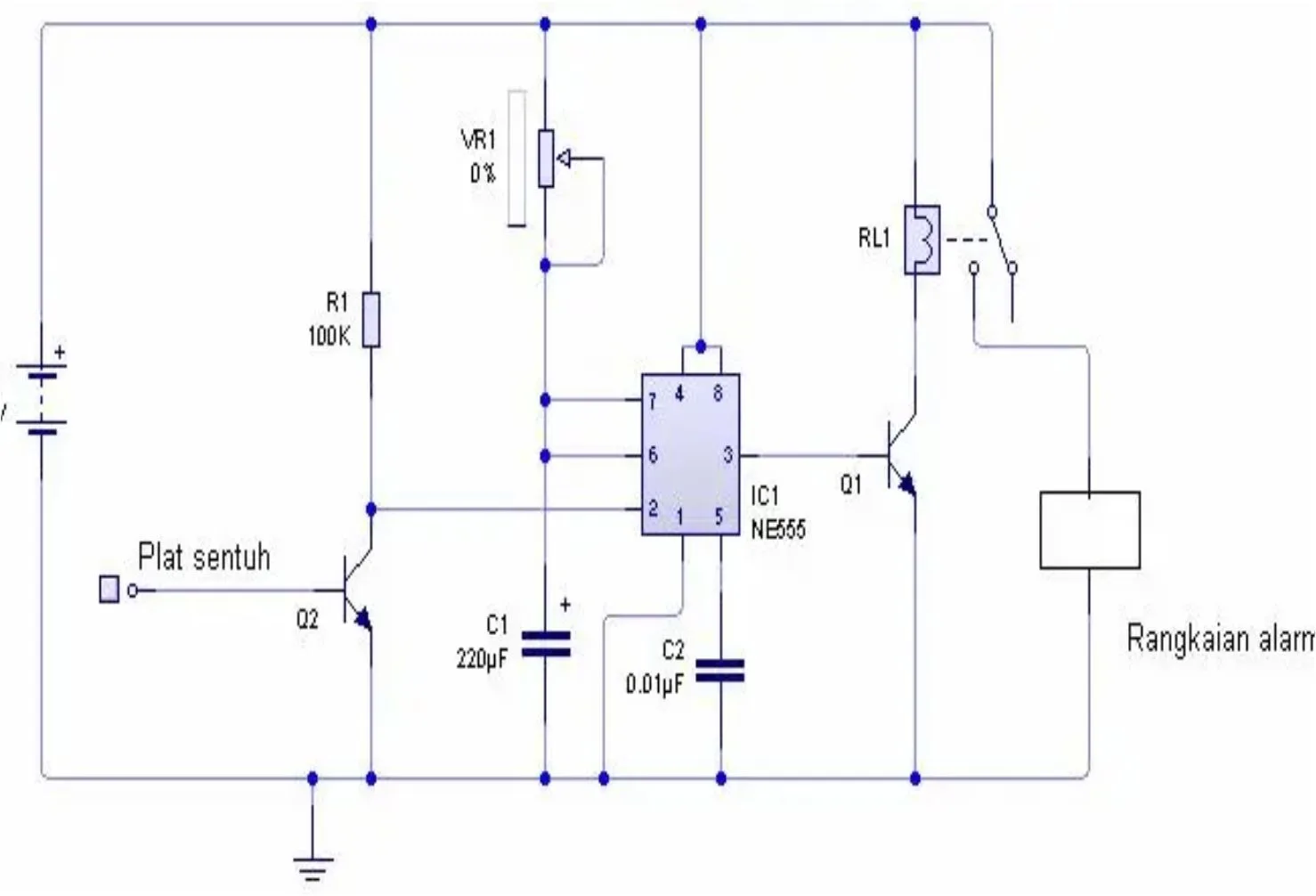 rangkaian sensor sentuh