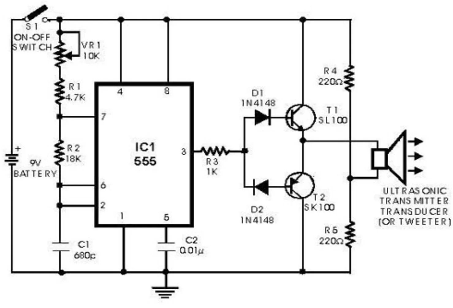 rangkaian sensor ultrasonik arduino